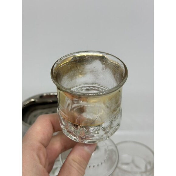 VTG Indiana Glass Kings Crown Clear Goblet Glasses | Set of 4 Barware Drinkware - Picture 8 of 9
